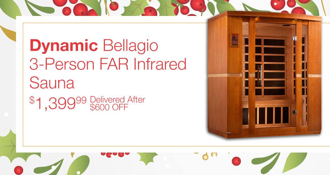 Saunas Costco Dynamic Bellagio 3 Person Far Infrared Sauna 1 399 99 Delivered After 600 Off