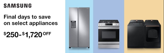 Save on Select Samsung Appliances