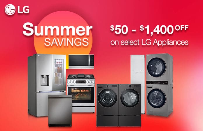 save on select lg appliances