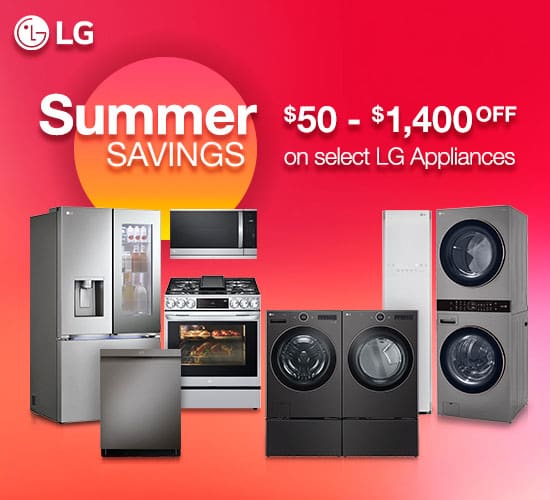 save on select lg appliances