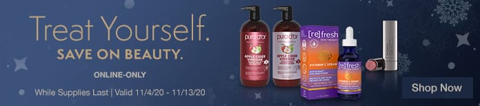 Treat Yourself. Save on Beauty. Shop Now.