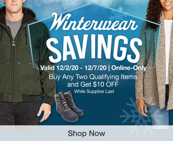 Buy More & Save Outerwear Valid 12/2/20 - 12/7/20 Shop Now