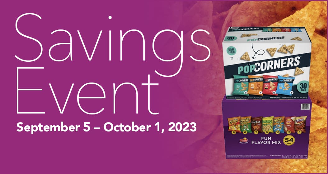 Savings Event - September 5 - October 1, 2023
