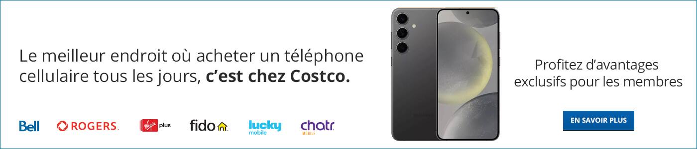Le meilleur endroit où acheter un téléphone cellulaire tous les jours, c’est chez Costco. Profitez d’avantages exclusifs pour les membres. 

En savoir plus