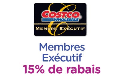 Membres Exécutif 15% de rabais