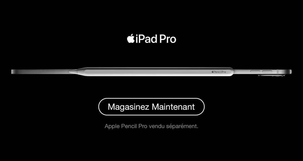 iPad. Pratique. Sympatique. Magique. Magasinez maintenant. Accessoires vendus séparément, sous réserve des disponibilités
