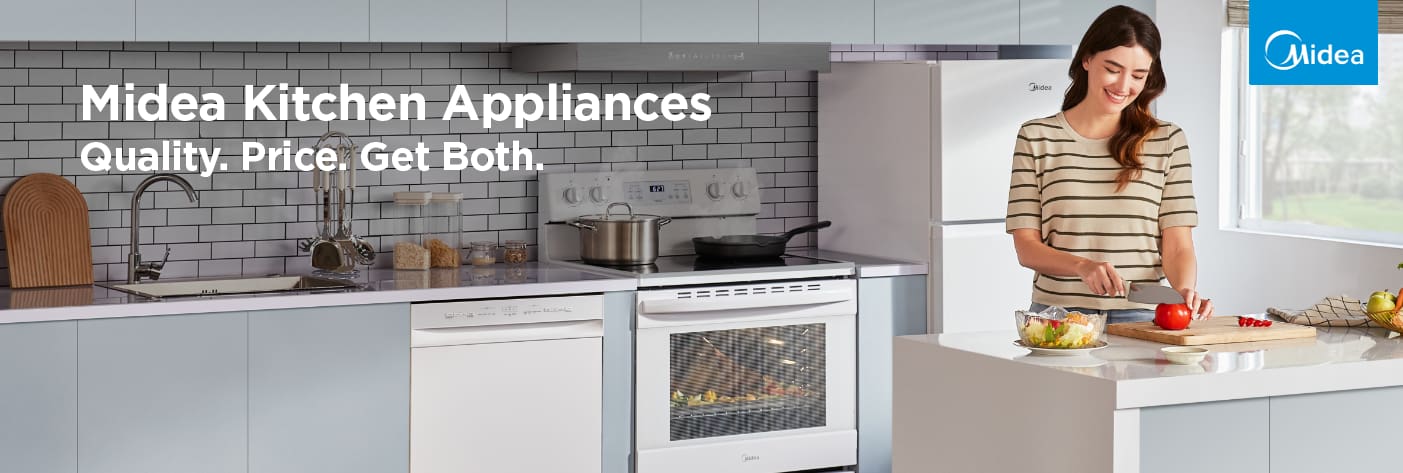 Midea Kitchen Appliances. Quality. Price. Get Both.