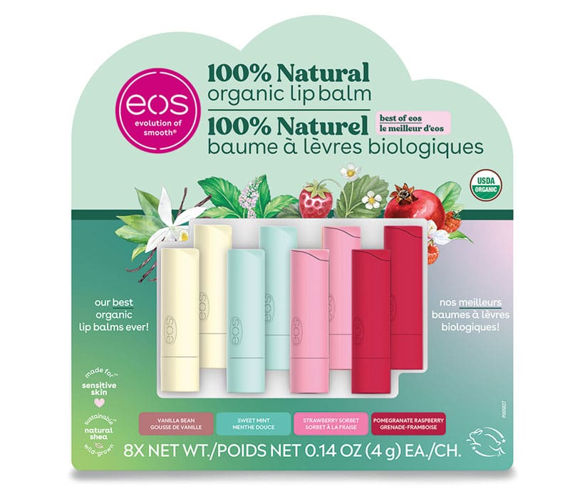 Eos All-Natural Organic Lip Balm 8-Pack