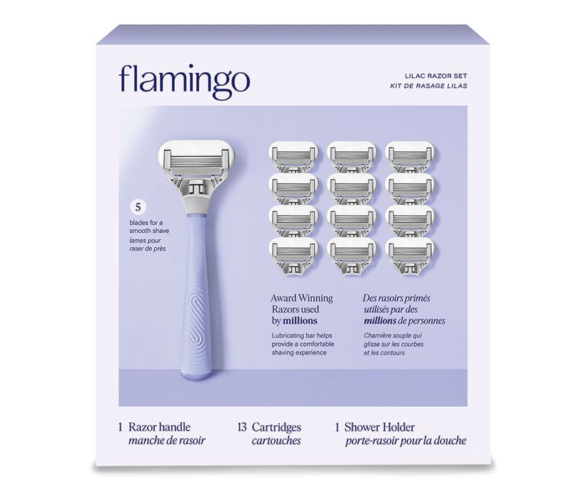 Flamingo Lilac Razor Set