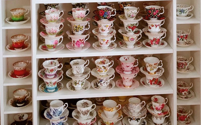 china cup and saucer collection