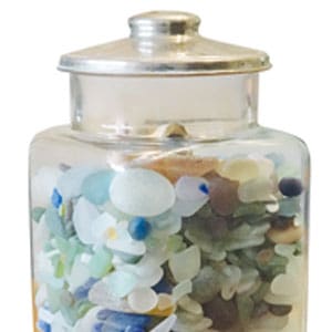 jar of sea glass