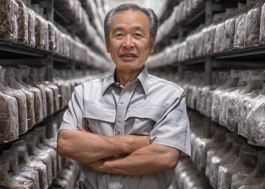 Mushroom purveyor Yoshinobu Odaira, founder of Shogun Maitake Canada