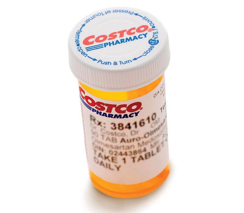 Costco prescription bottle