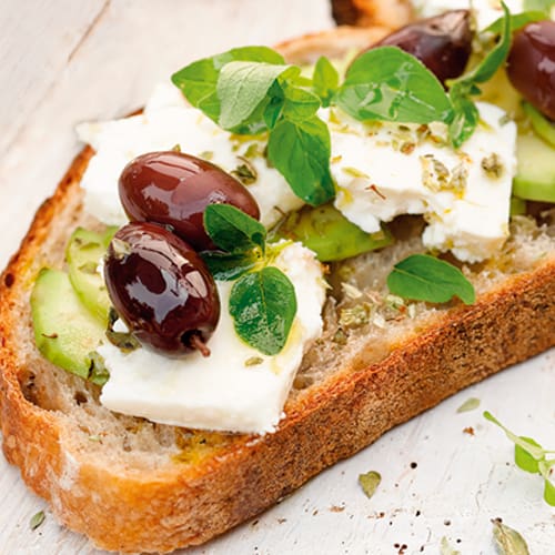 feta on toast