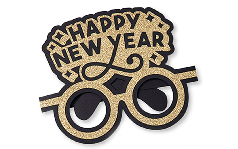 Happy New Year glasses