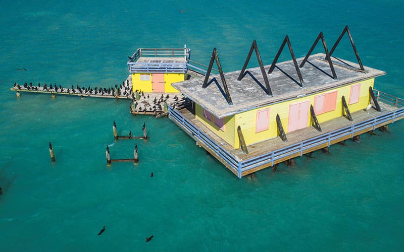 Stiltsville, offshore from Miami