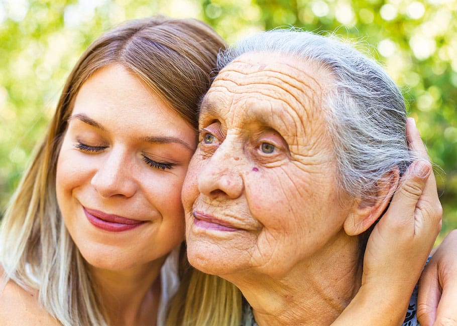 young woman with older woman