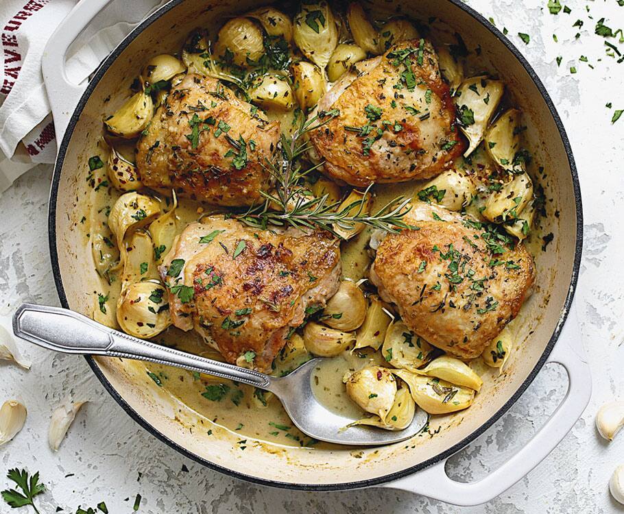 garlic chicken dish