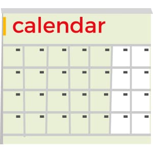 illustration of a calendar page