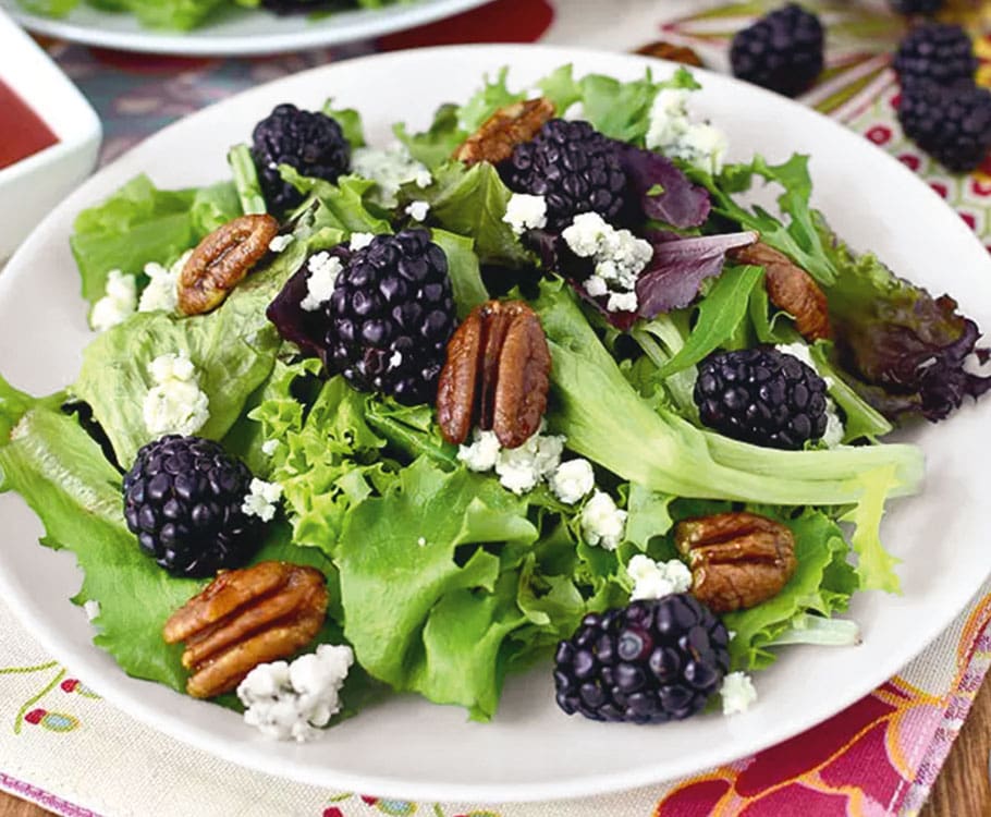 Black and Blue Spring Salad