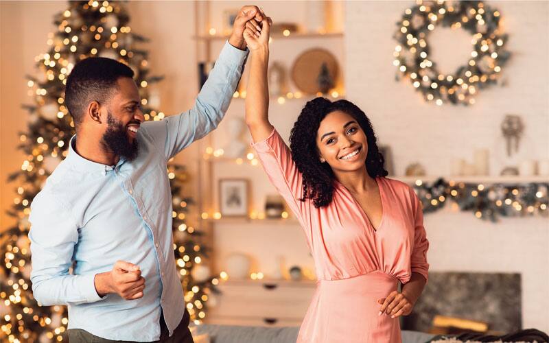 man and woman dancing