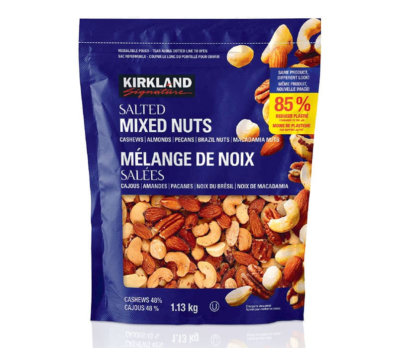 mixed nut package