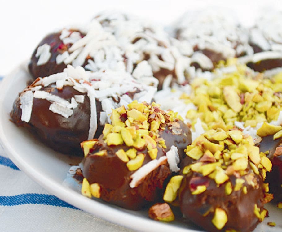 Nut-Filled Chocolate-Covered Dates