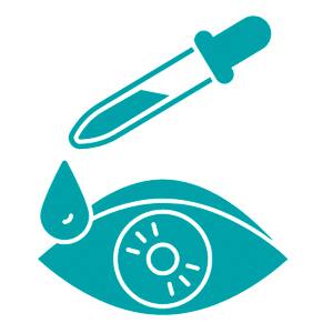 illustration of eye drops