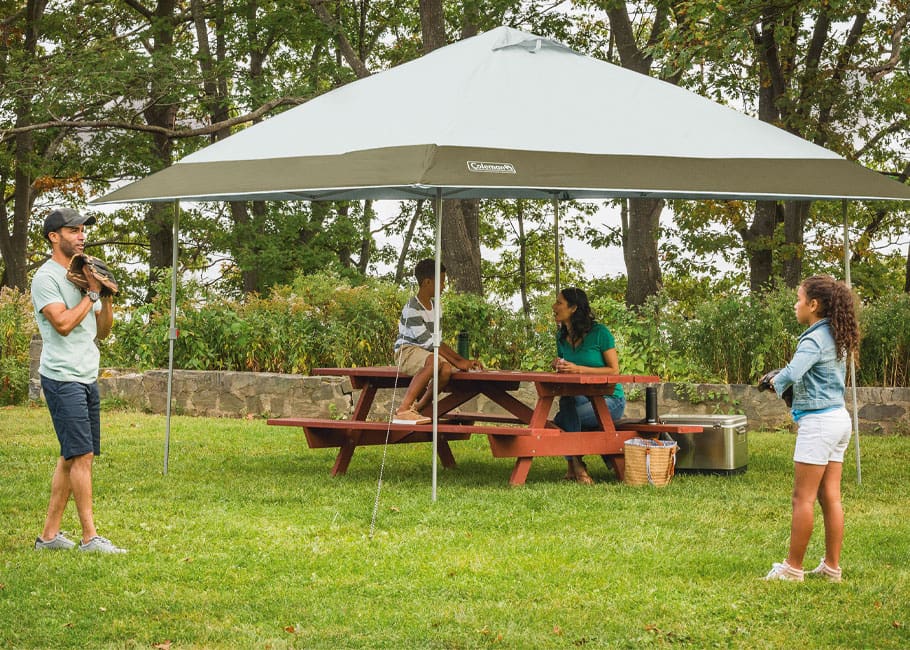 shelter with group of people