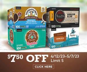 Keurig k-cup pod flavors. $7.50 off. 4/12/23-5/7/23 | Limit 5. Click here