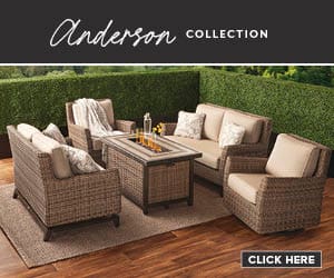 Anderson collection. Outdoor patio furniture set. Click here