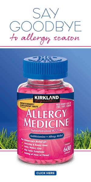 Say goodbye to allergy season. Kirkland signature allergy medicine. Click here