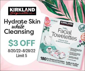 Kirkland Signature. Hydrate skin while cleaning. $3 off. 8/20/22-8/28/22 | Limit 5