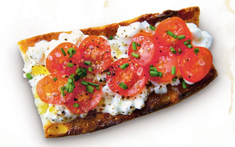 Cottage Cheese Tomato Baguette