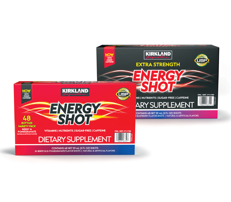 boxes of energy shots