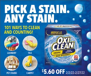 Pick a stain any stain. 101 ways to clean and counting! $5.60 OFF.