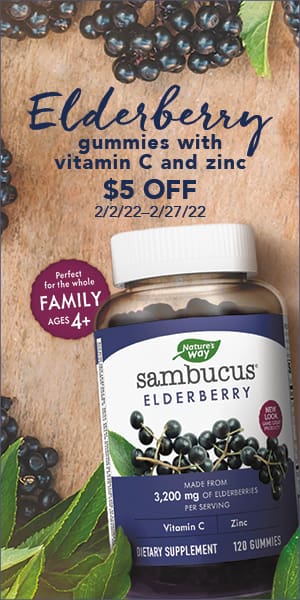 Elderberry gummies with vitamin C and Zinc $5 OFF.