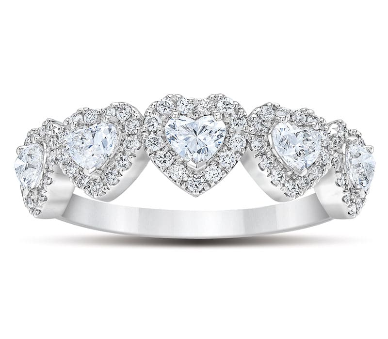 heart shaped diamond ring