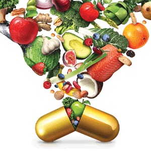 illustration of vitamin pill