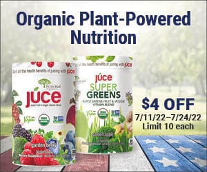 Organic PLant-Powered Nutrition. $4 off. 7/11/22-7/24/22 | Limit 10 each