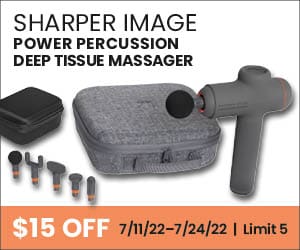 Sharper Image Power Percussion Deep Tissue Massager. $15 off. 7/11/22-7/24/22 | Limit 5