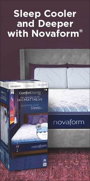 Sleep cooler and deeper with Novafoam