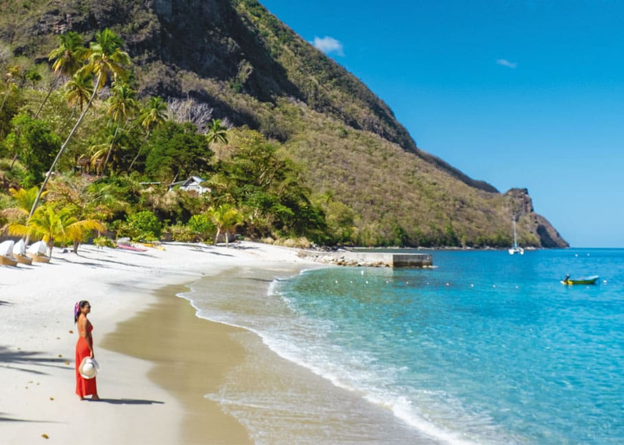 Sugar Beach between the Pitons, St. Lucia