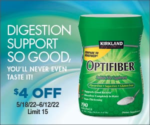 Opitfiber. Digestion Support So Good. You'll never even taste it! $4 off 5/18/22-6/12/22, Limit 15 