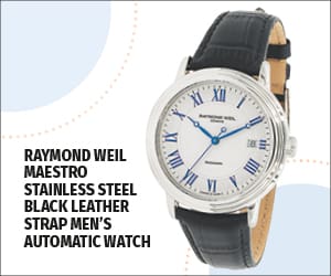 Raymond Weil Maestro Stainless Steel Black Leather Strap Men's Automatic Watch