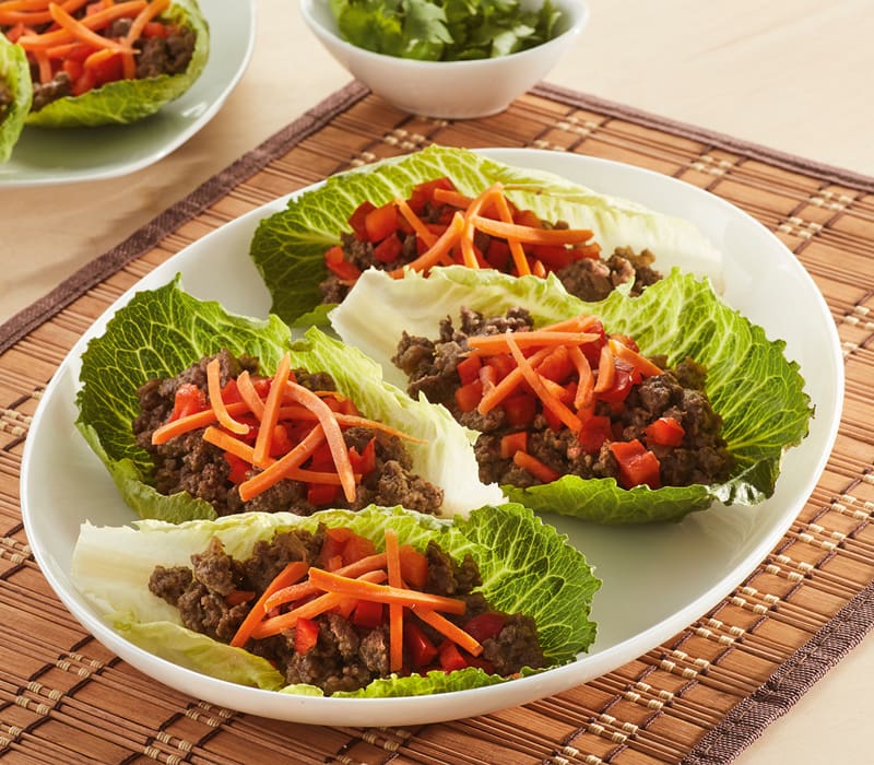 Asian-Style Beef Lettuce Wraps