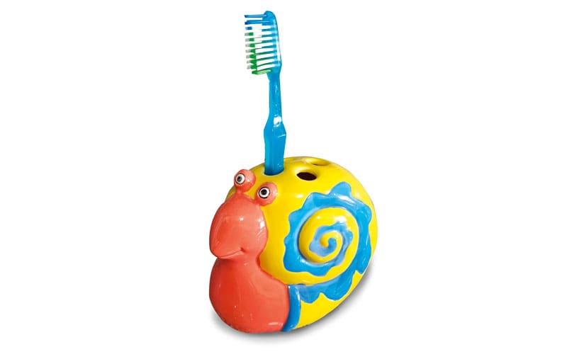 snail toothbrush holder