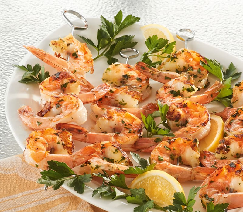 Garlic-Lemon Zest Grilled Shrimp