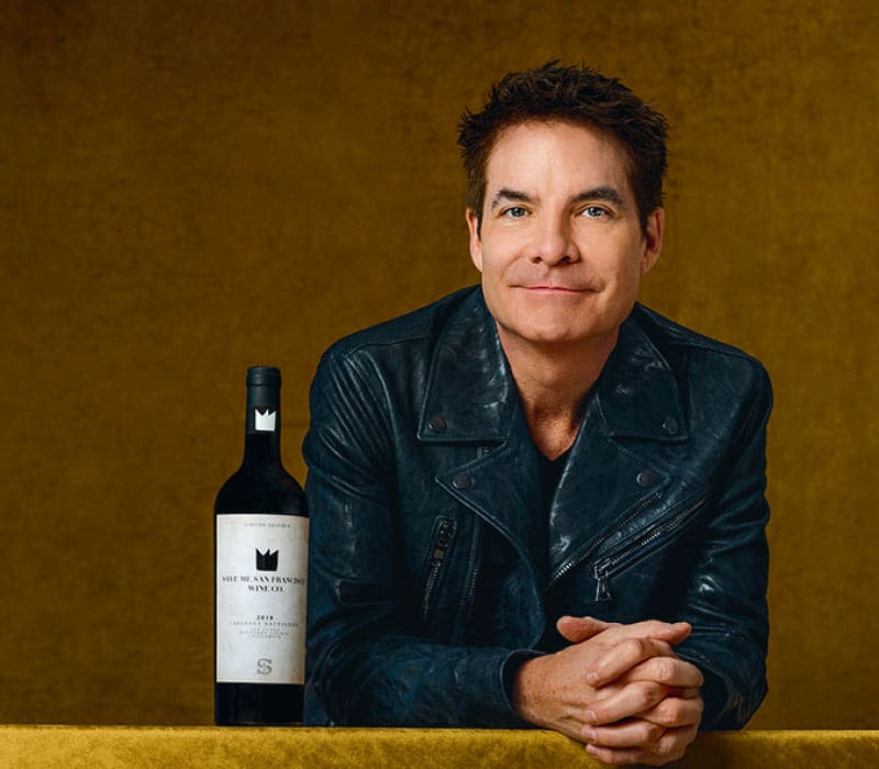 Pat Monahan with SMSF wine