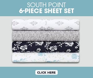 South Point 6-piece sheet set. Click here